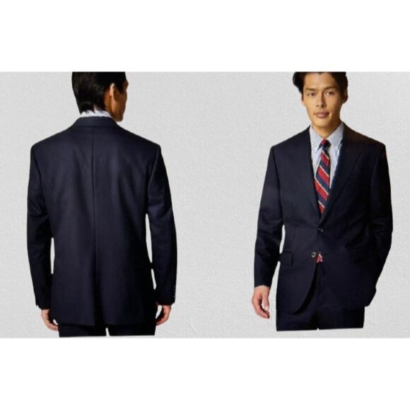 J.Crew Ludlow Loro Piana Blazer Navy Wool Blend 2-Button Suit Jacket Size 40S